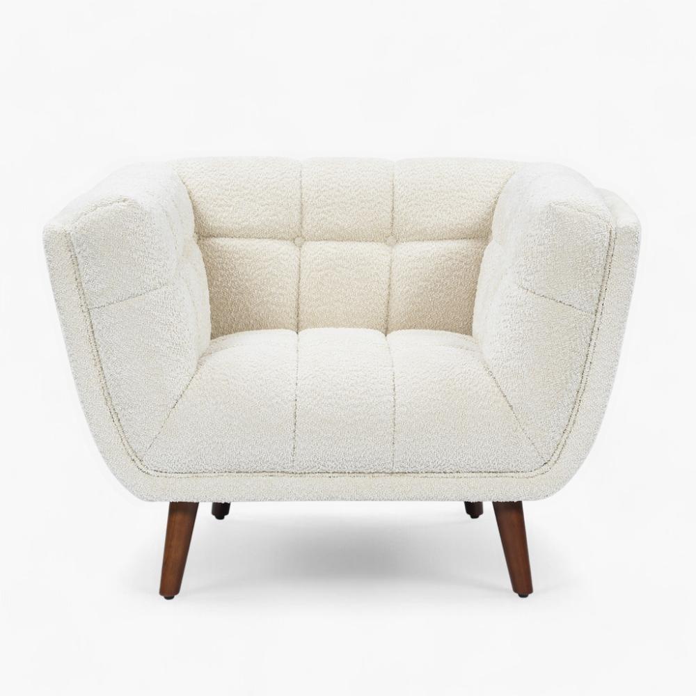 Fauteuils en laine bouclette