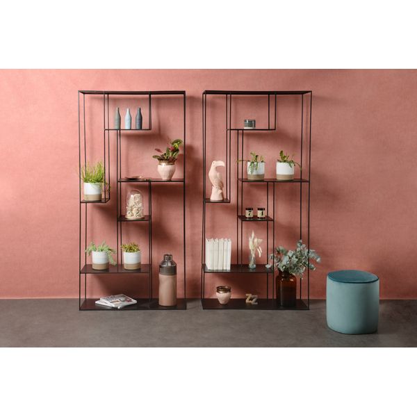 Etagère en métal H180 cm 8 niches Expo
