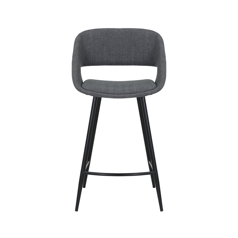 Chaise snack tissu texturé gris pied ADA