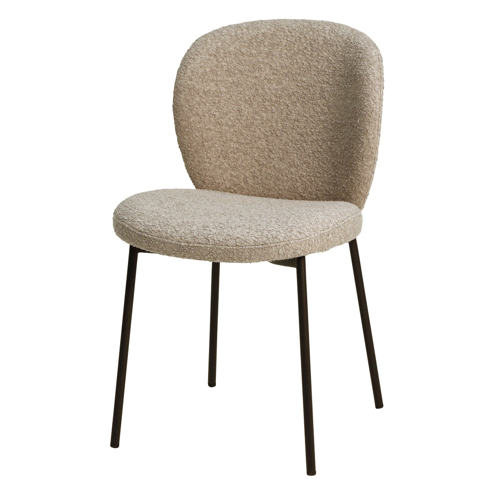 Chaise repas effet laine bouclée sable
Alba