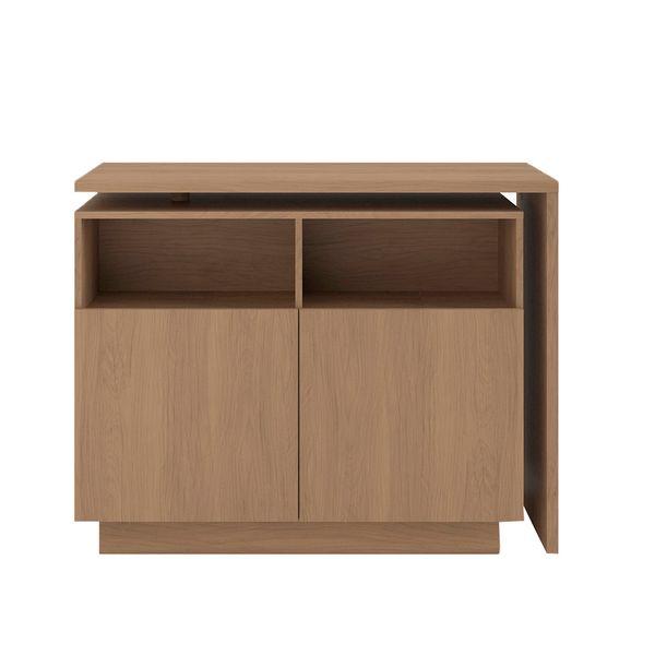 Îlot central cuisine 125cm plateau pivotant Luma