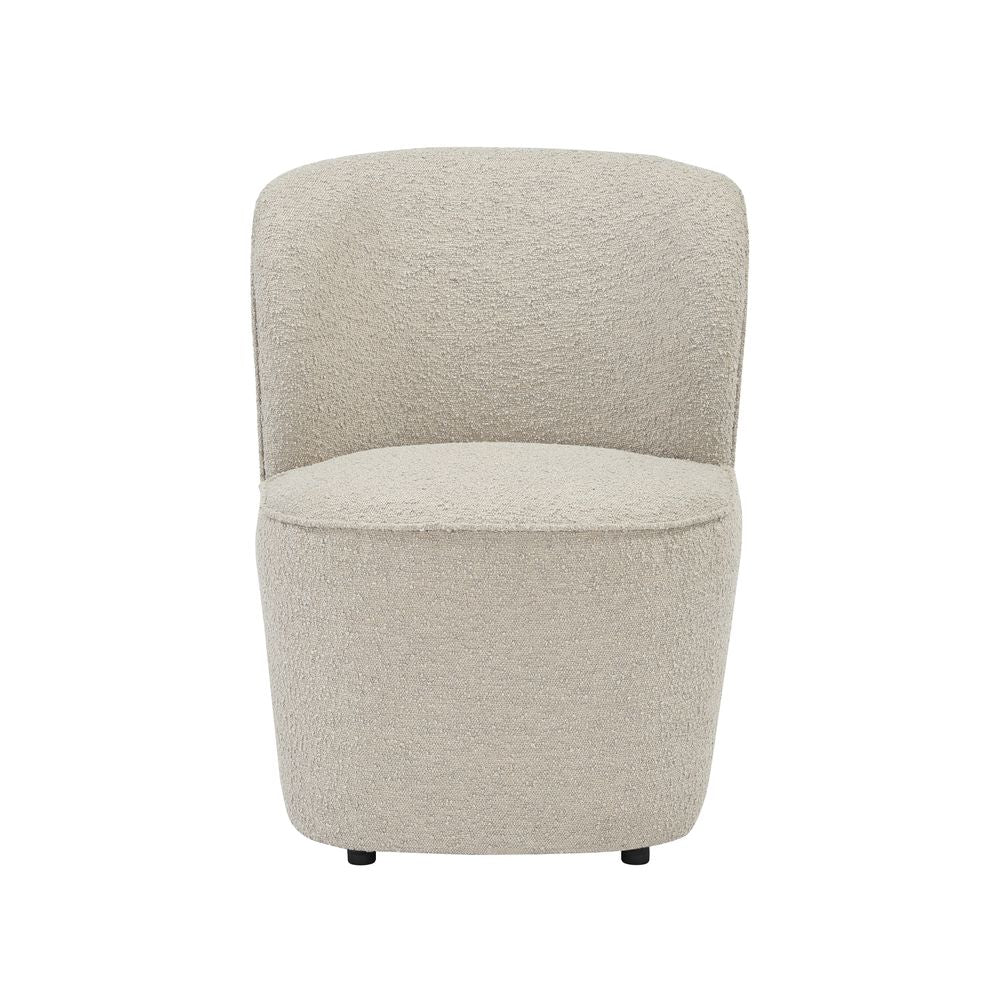Fauteuil en bouclette sable Jona