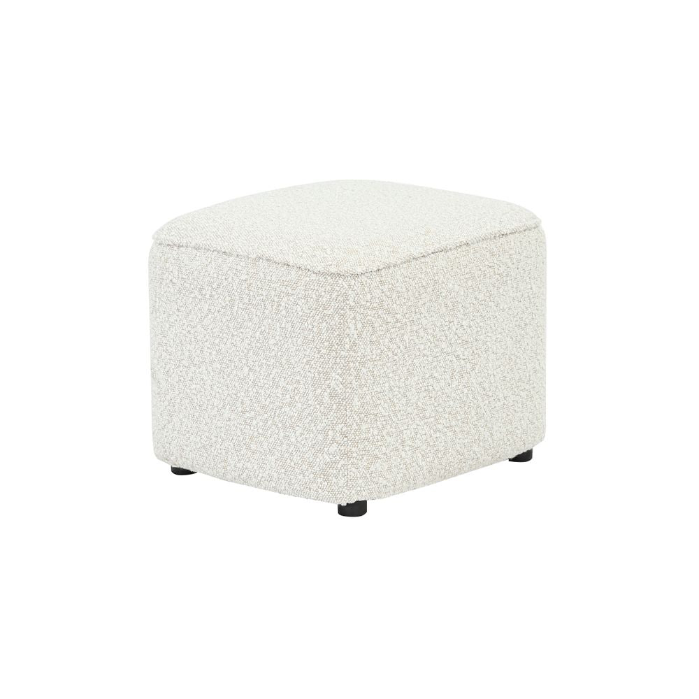 Pouf en bouclette écru Jona