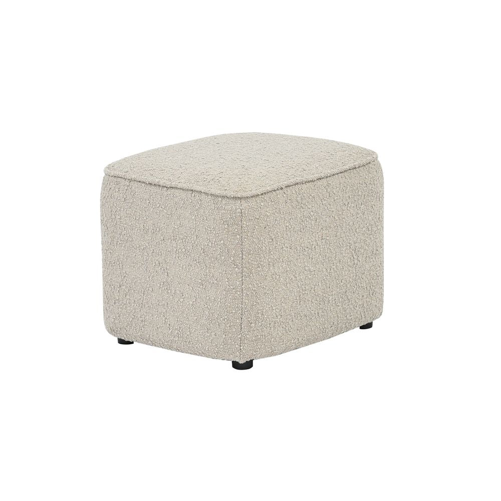 Pouf en bouclette sable Jona