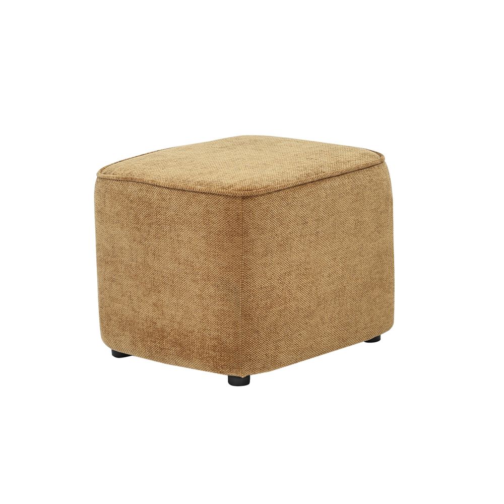 Pouf en tissu soft touch Ambre Jona