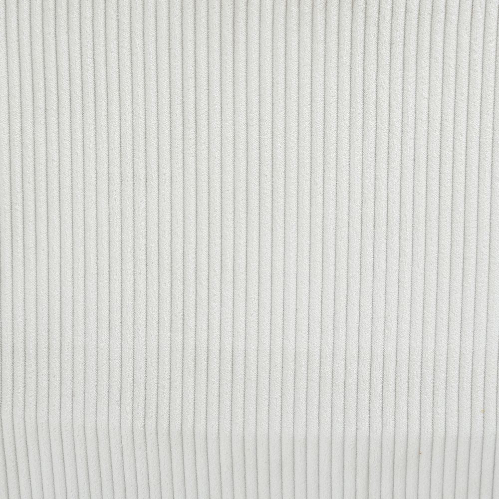 Fauteuil pivotant velours côtelé écru