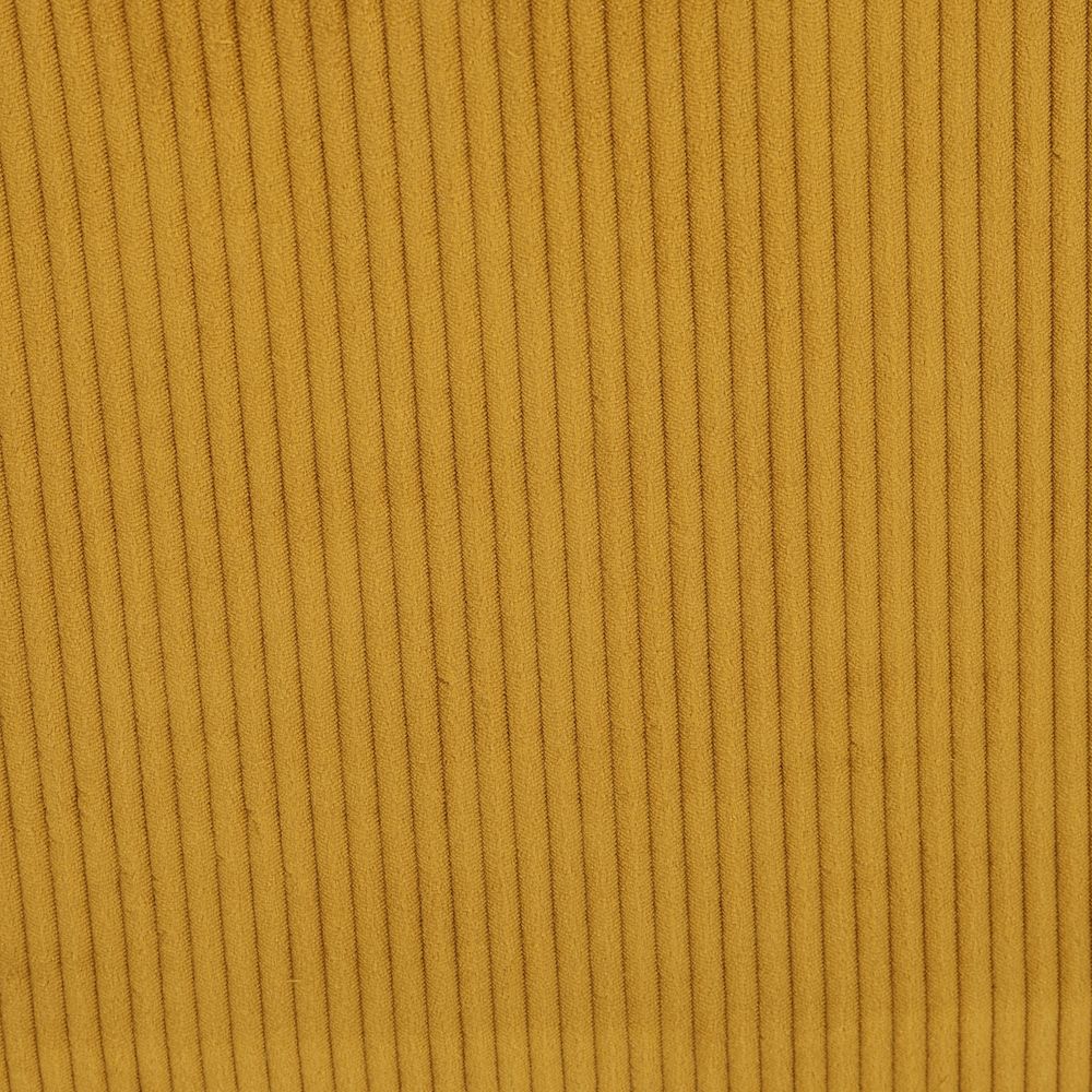 Fauteuil pivotant velours côtelé miel