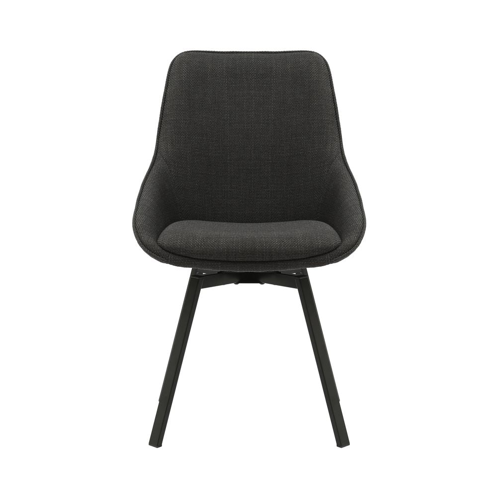 Chaise repas pivotante noir
