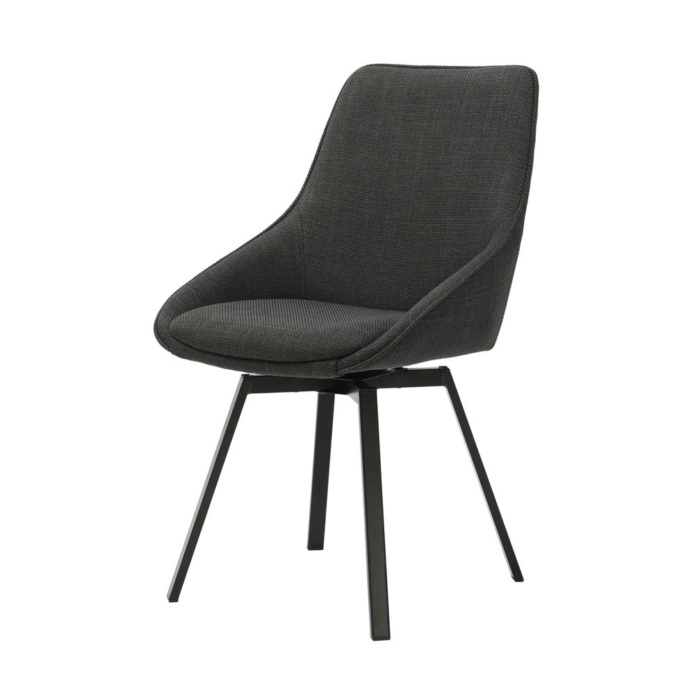 Chaise repas pivotante noir
