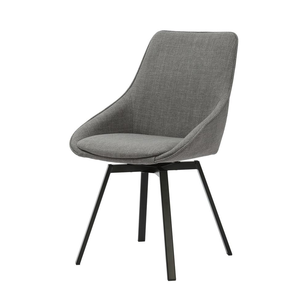 Chaise repas pivotante gris