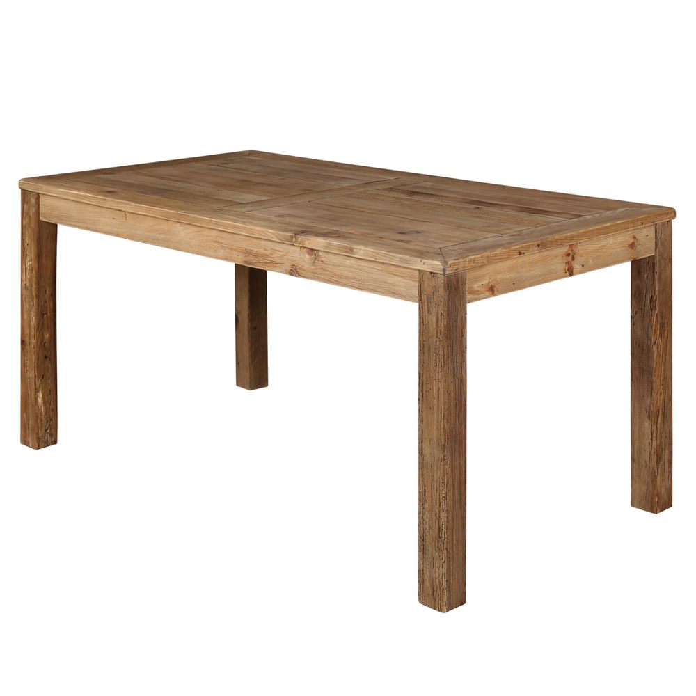 Table repas en pin recyclé 180 cm Nebraska