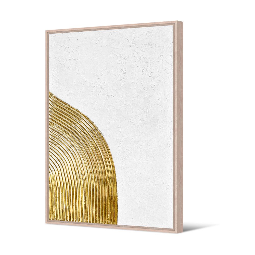 Toile en relief et cadre naturel en pin 60x90 Pôdevache