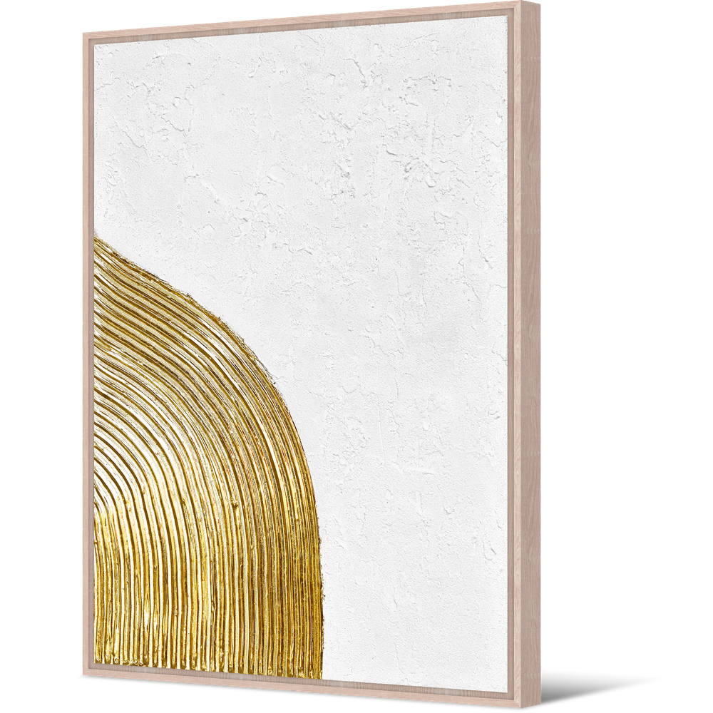 Toile en relief et cadre naturel en pin 60x90 Pôdevache