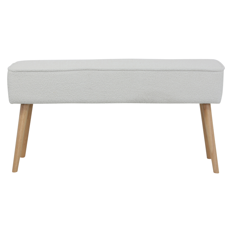 Banc tissu effet laine bouclette écru
Popy