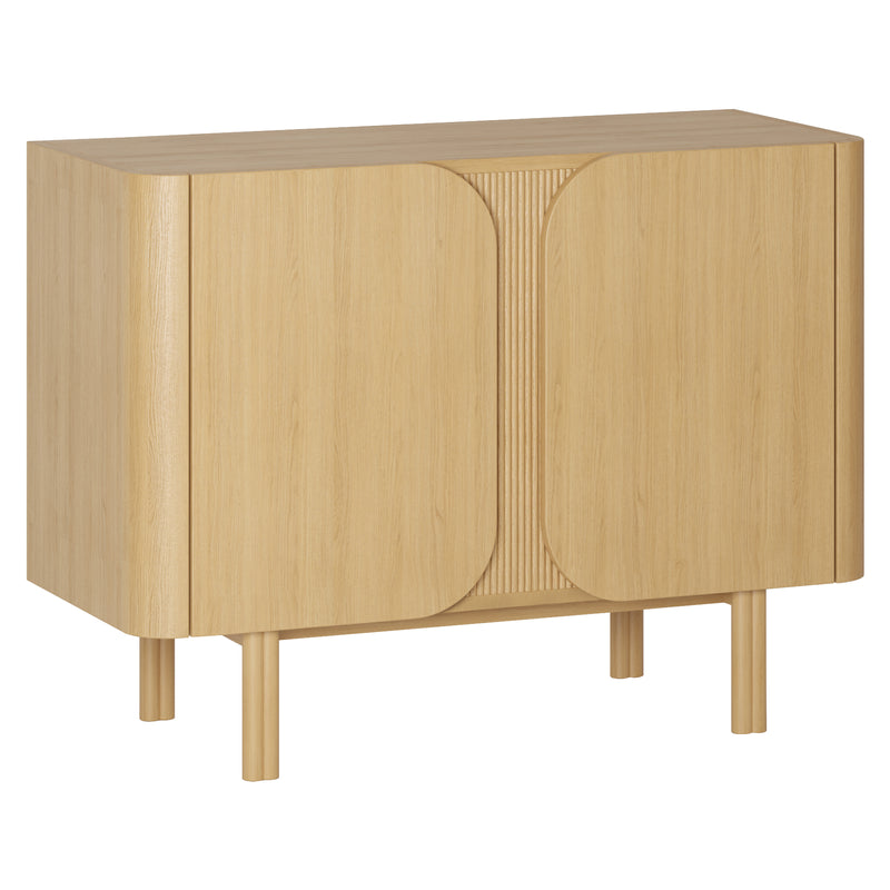 Meuble bas 2 portes chêne naturel SIROCCO