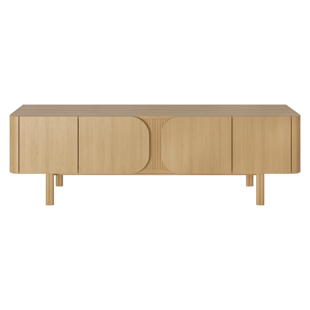 Meuble télé 180cm chêne naturel SIROCCO