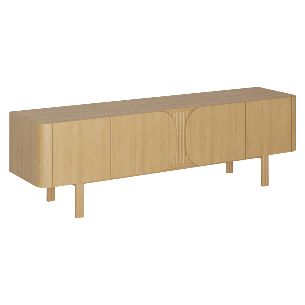 Meuble télé 180cm chêne naturel SIROCCO