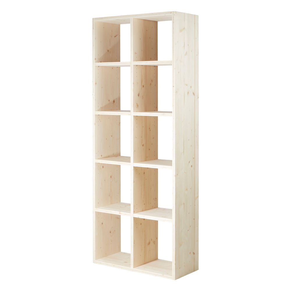 Cube de rangement pin brut 10 niches