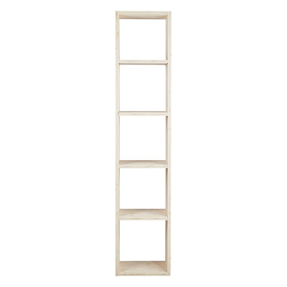 Cube de rangement pin brut 5 niches