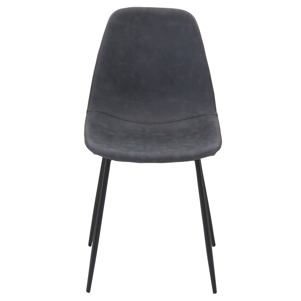Chaise noir vieilli