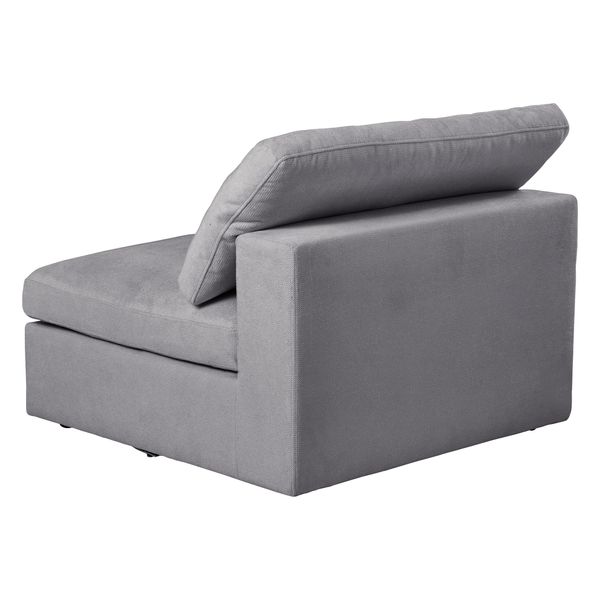 Module canapé 98cm sans accoudoir gris foncé  WAYNE