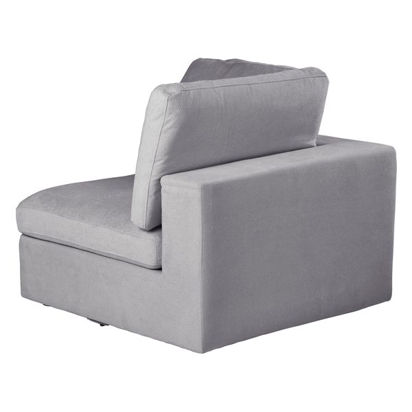Module canapé 100cm accoudoir gris foncé WAYNE