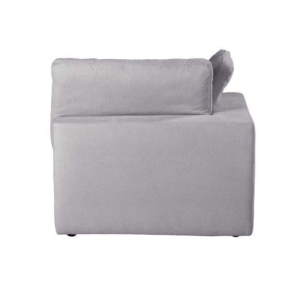 Module canapé 100cm accoudoir gris foncé WAYNE