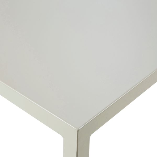 Table de jardin 160cm métal beige QUATRIS