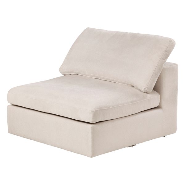 Module canapé 98cm sans accoudoir sable  Wayne