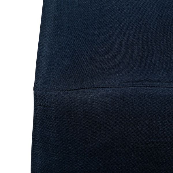 Chaise en tissu bleu Carl