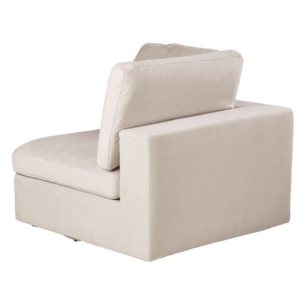 Module canapé 100cm accoudoir sable WAYNE
