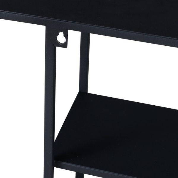 Étagère murale métal noir 90 cm GRAYSON