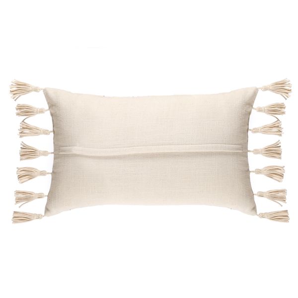 Coussin en coton multicolore à franges 30 x 50 cm Star
