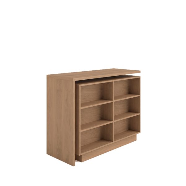Îlot central cuisine 125cm plateau pivotant Luma