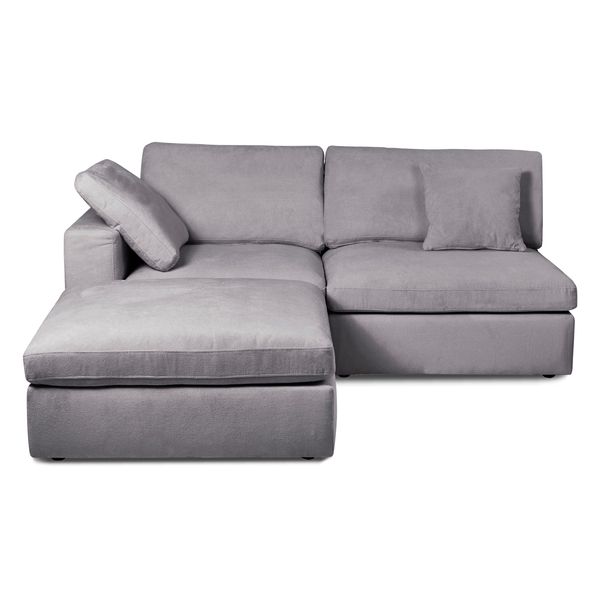 Module canapé 98cm sans accoudoir gris foncé  WAYNE