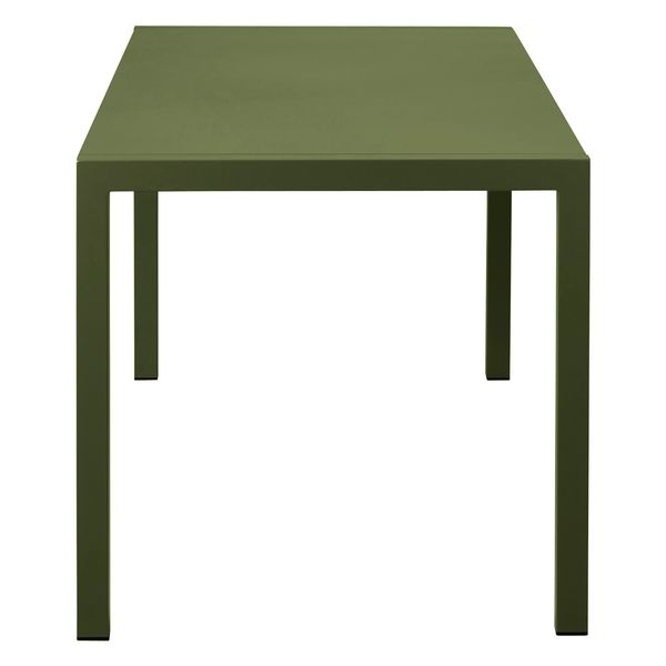Table de jardin 160cm métal vert foncé QUATRIS