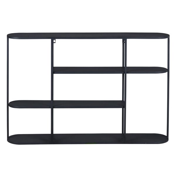 Étagère murale métal noir 90 cm GRAYSON