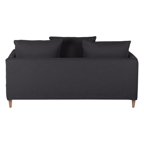 Canapé 3 places tissu recyclé anthracite Figari