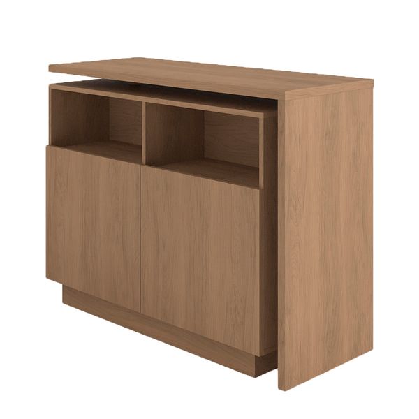 Îlot central cuisine 125cm plateau pivotant Luma
