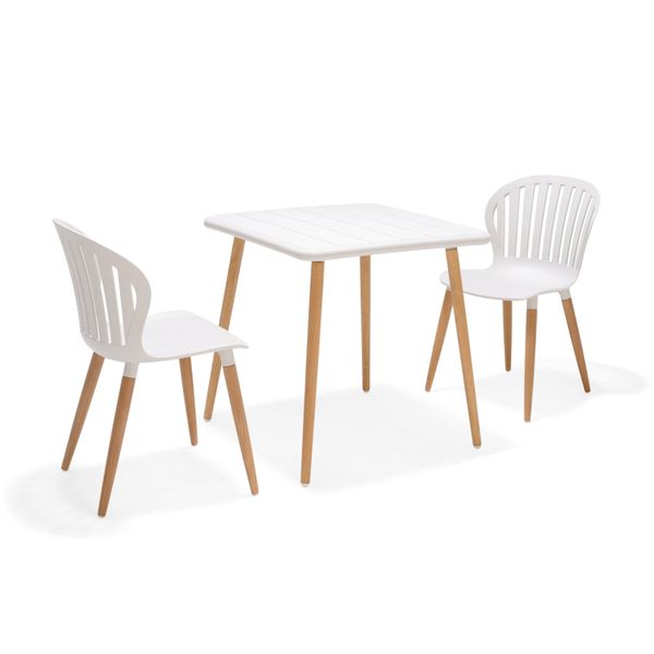 Chaise de jardin plastique blanc AZUR