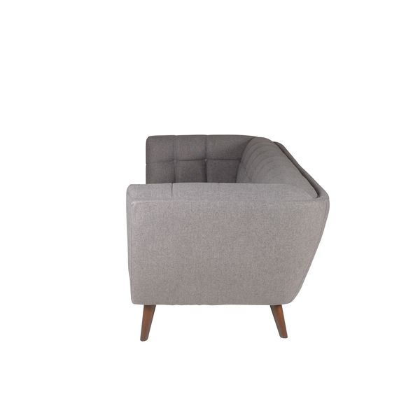 Canapé tissu 2 places gris foncé BERYL