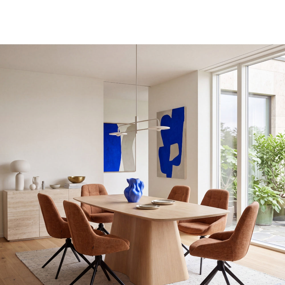 Table repas placage chêne 200 cm
