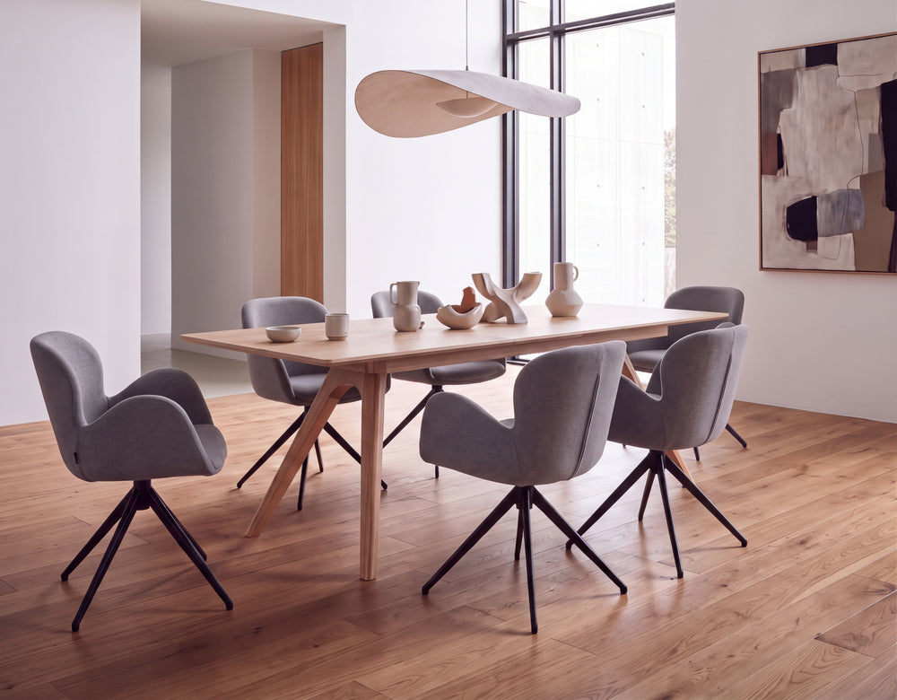 Table repas 160cm allonge intégrée chêne naturel