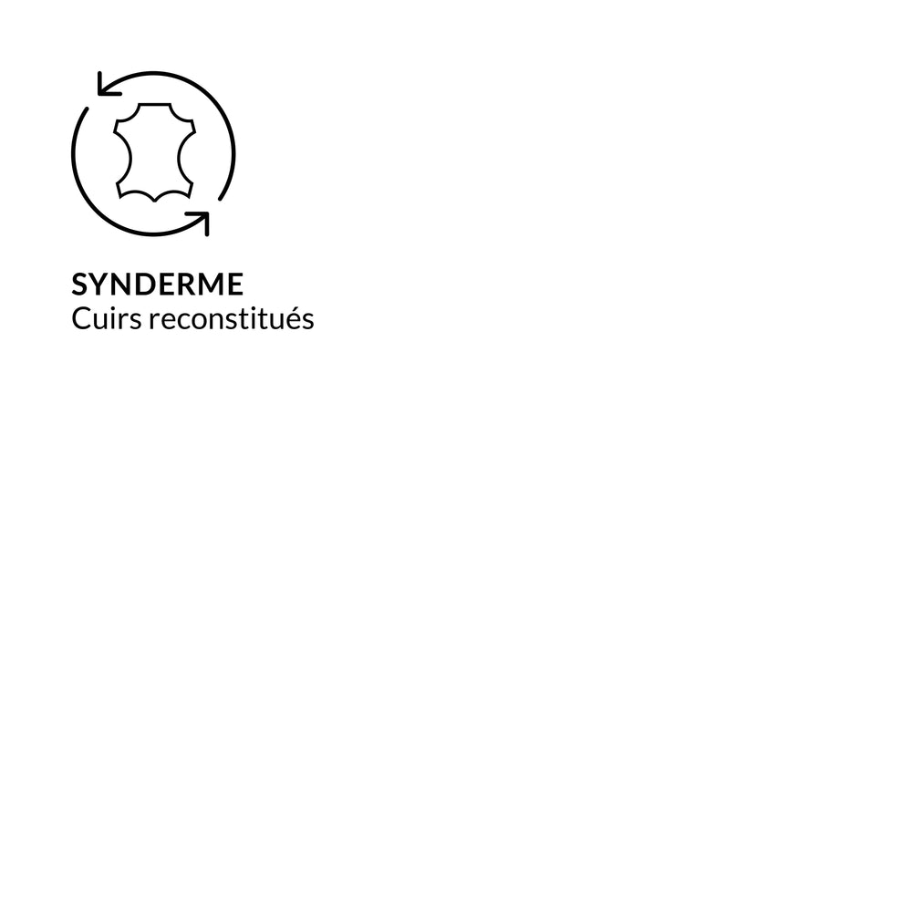 Chaise accoudoirs cuir gris Solène