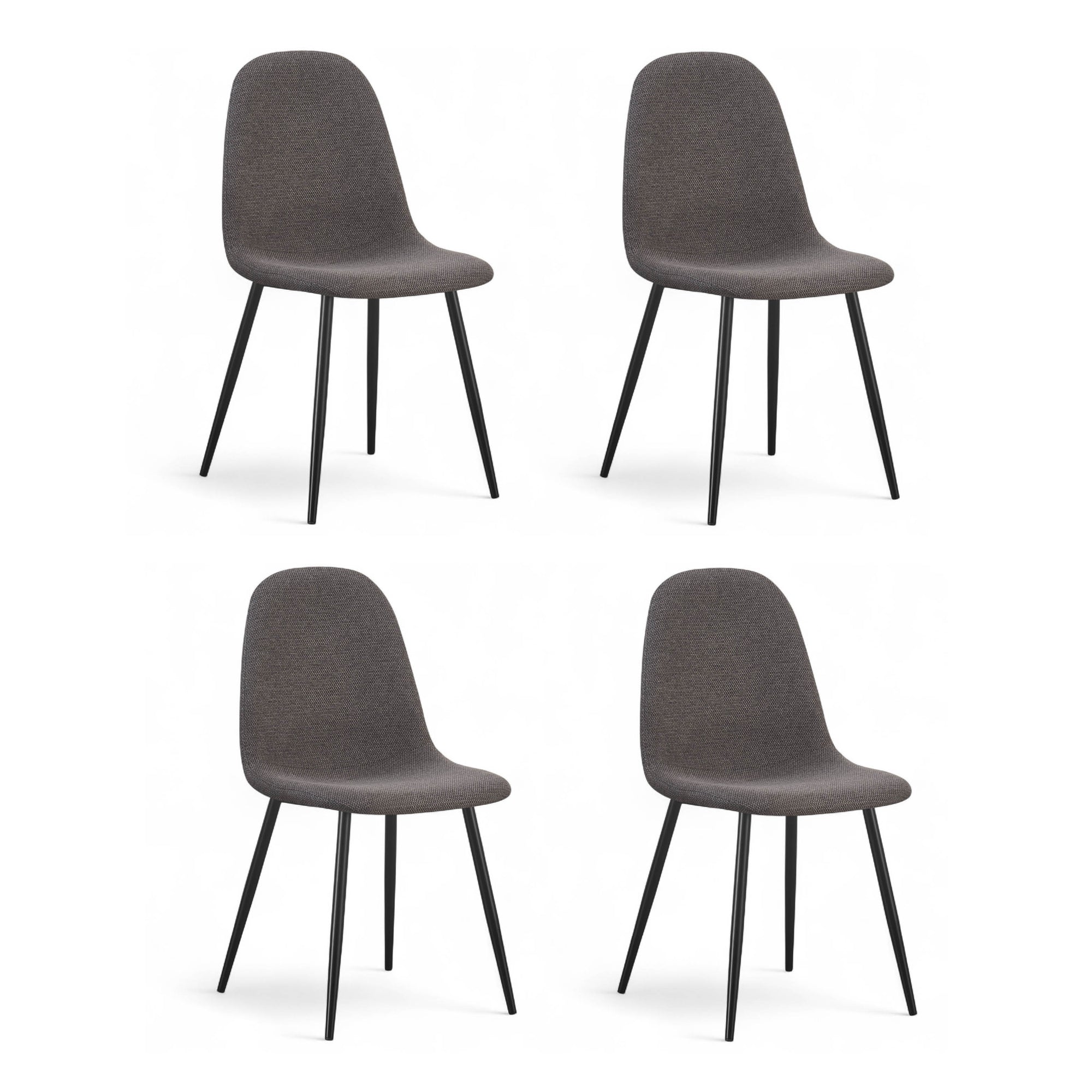 Chaise repas tissu vert foncé