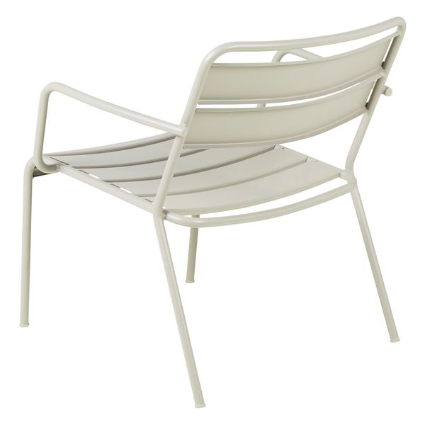 Fauteuil lounge d'extérieur métal beige OPUS