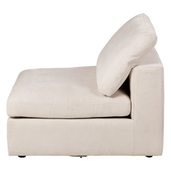 Module canapé 98cm sans accoudoir sable  Wayne