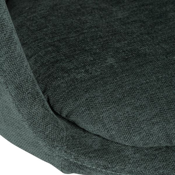 Chaise de bureau tissu soft touch gris bleu Mado
