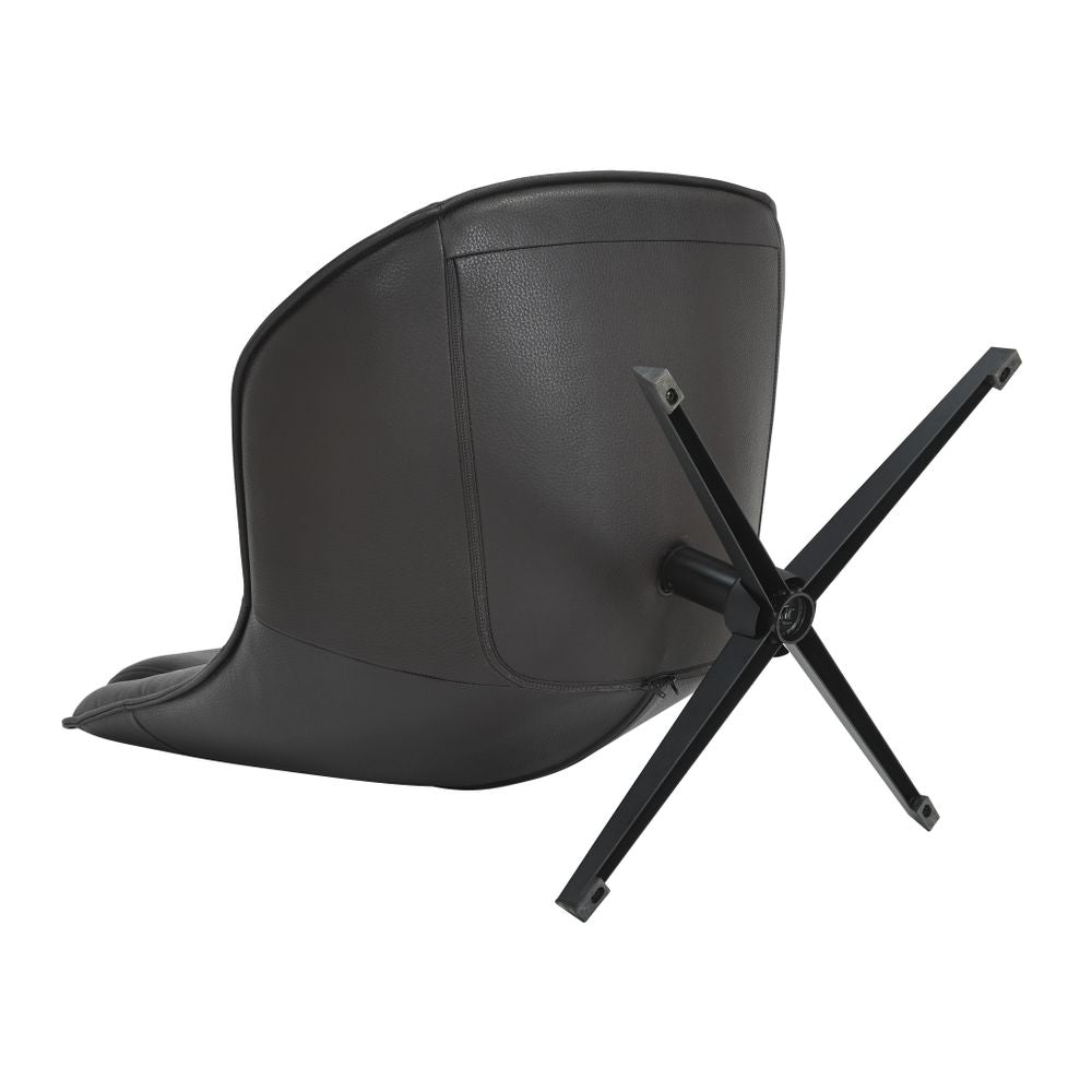 Fauteuil pivotant en PU noir