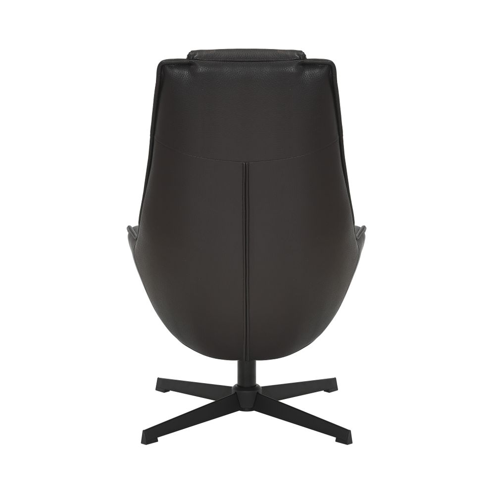 Fauteuil pivotant en PU noir